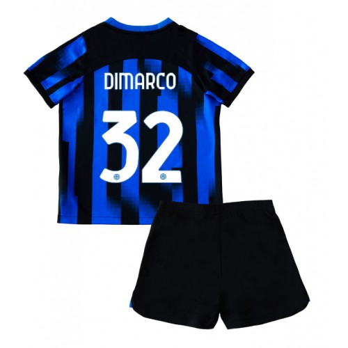 Inter Milan Federico Dimarco #32 Domaci Dres za djecu 2023-24 Kratak Rukav (+ Kratke hlače)